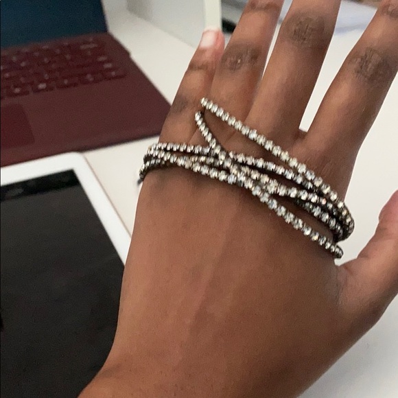 5 separated squared stone bracelet - Picture 3 of 7